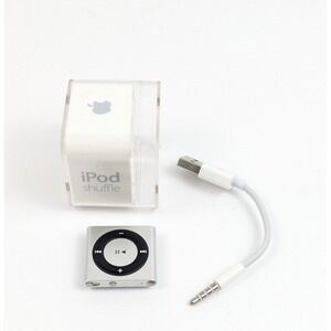 Apple A1373 iPod Shuffle 4th Generation 2GB iPod MP3 Player - Silver TESTED!